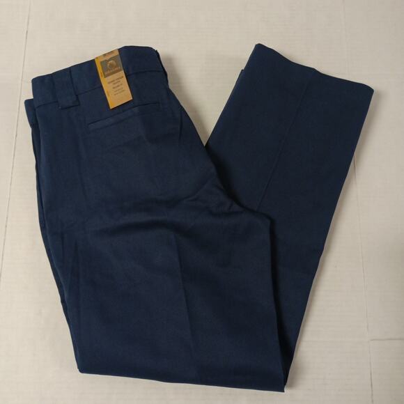 Brahma Men's Work Tough Pants Size 38x32 Blue Relaxed Fit - Picture 1 of 7